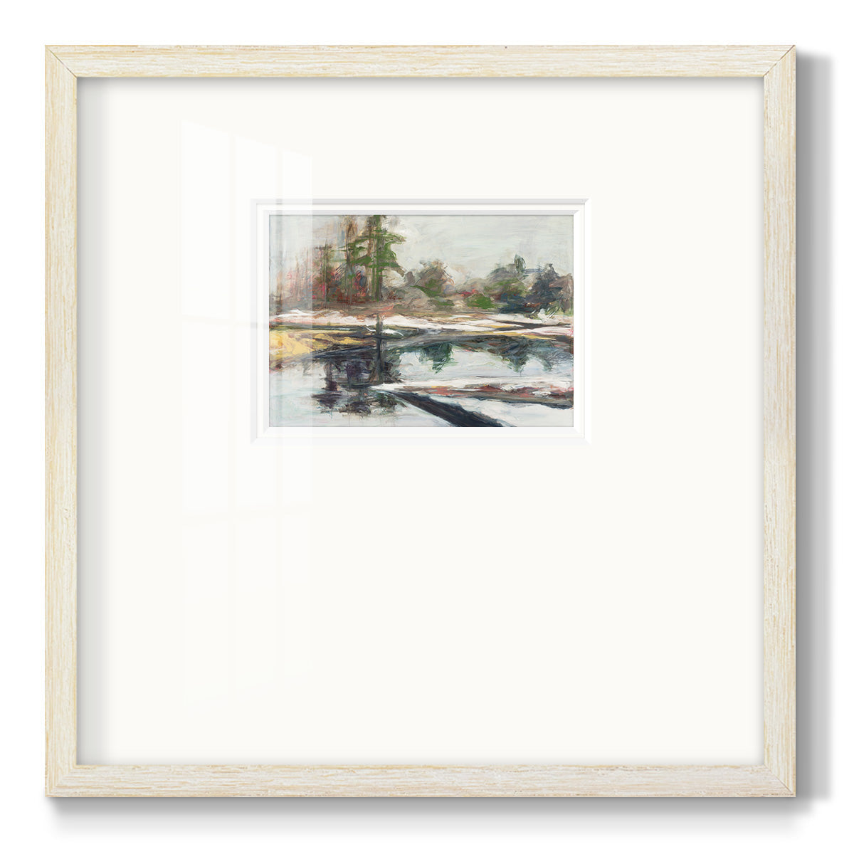 Quiet Reflection Premium Framed Print Double Matboard