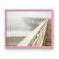 San Simeon Wharf - Restickable Framed Art Print
