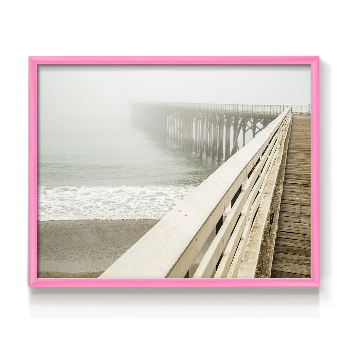 San Simeon Wharf - Restickable Framed Art Print