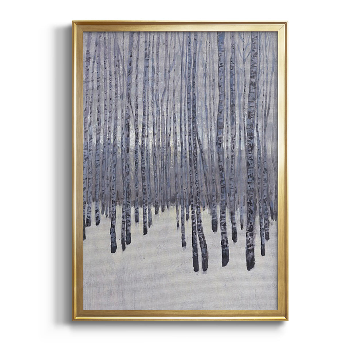 Bare Trees in Winter I - Modern Framed Canvas Print