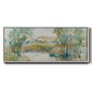 Trees on the Creek I - Floater Framed Canvas Print