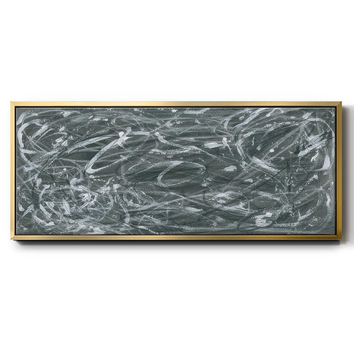 Static Scramble II - Floater Framed Canvas Print