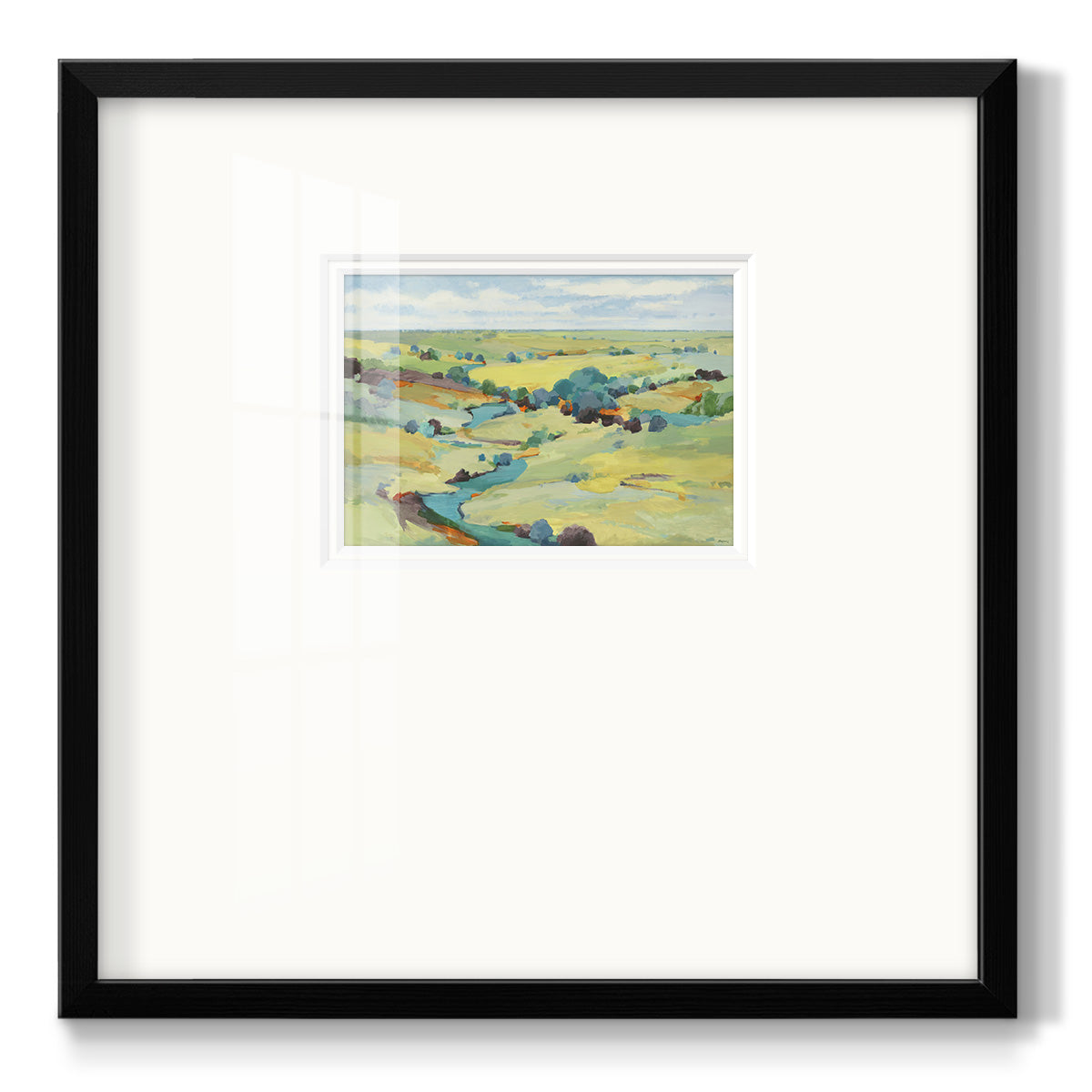 Idyll Sweep - Double Matboard Framed Print