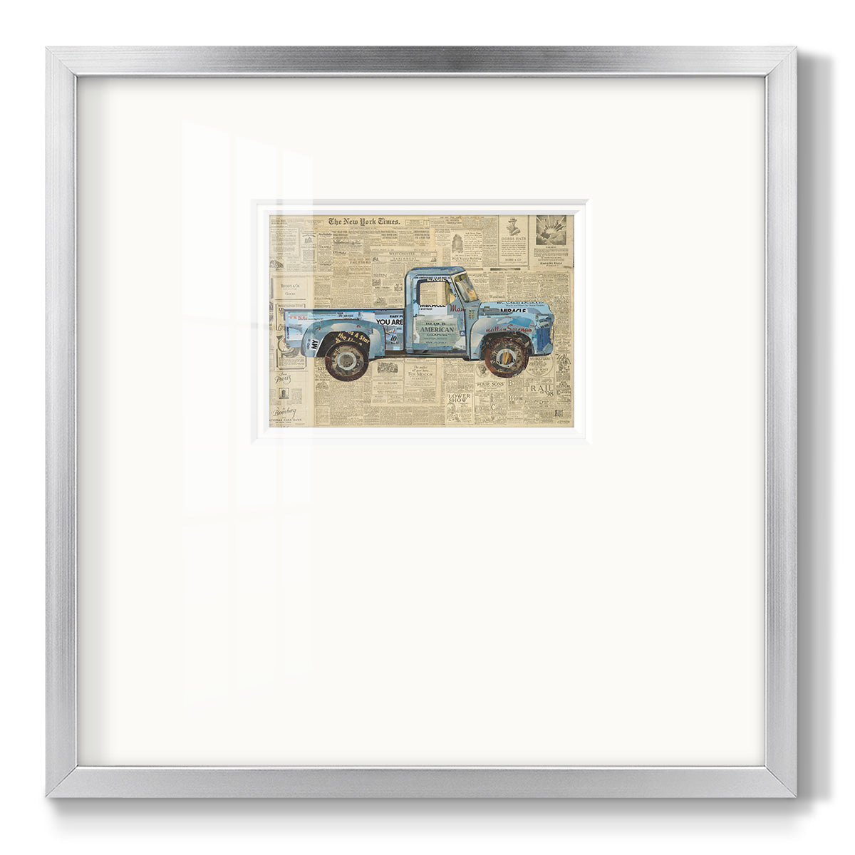 George’s ’53 Ford Premium Framed Print Double Matboard