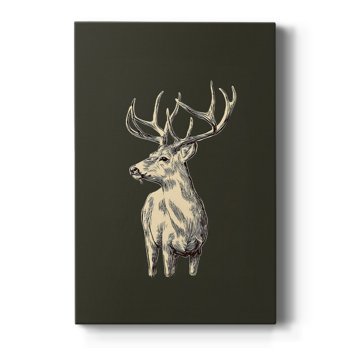 Soft Linen Carol of Pines - Canvas Art Print