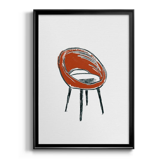 Take a Seat V - Modern Framed Canvas Print