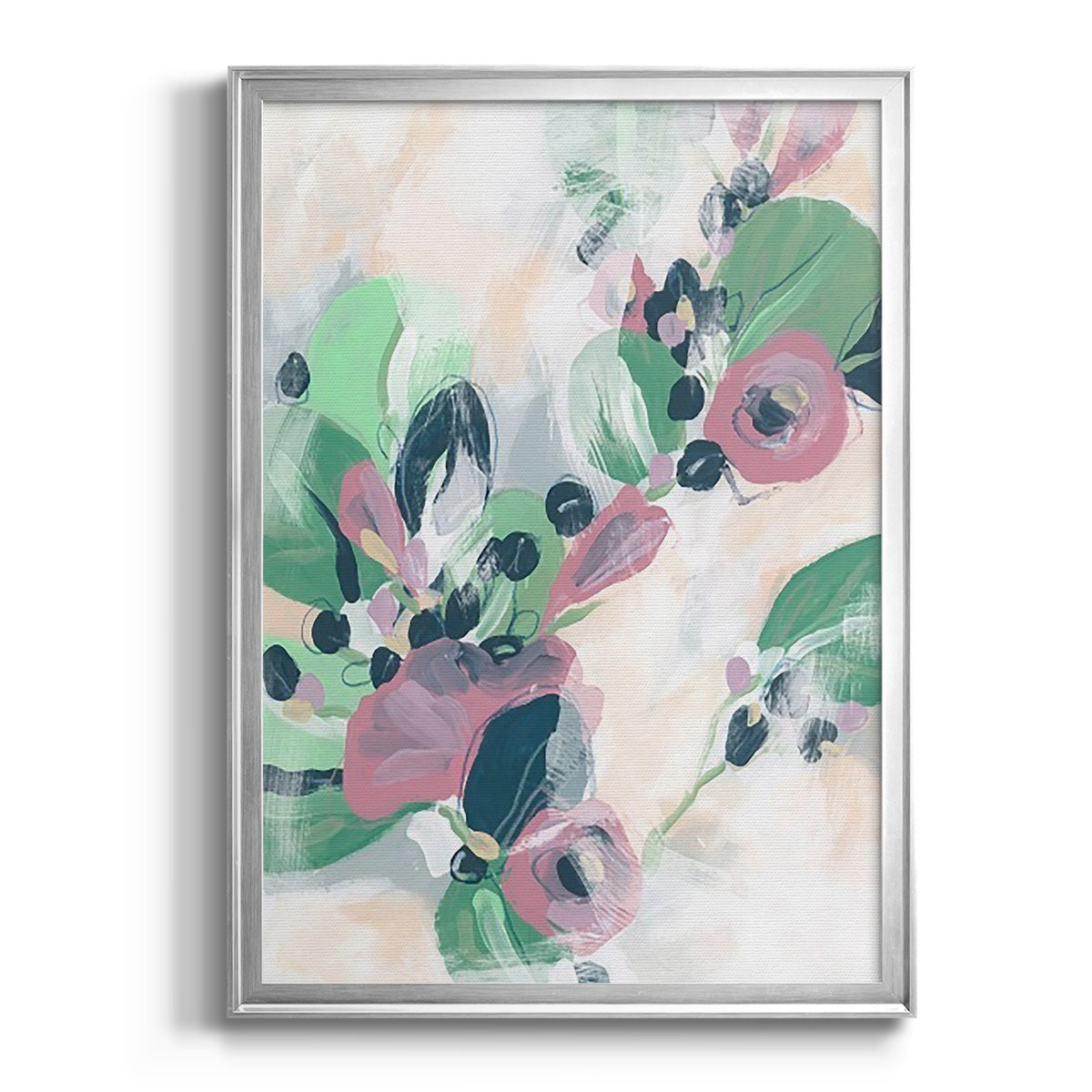 Tropical Branch Fresco II - Modern Framed Canvas Print