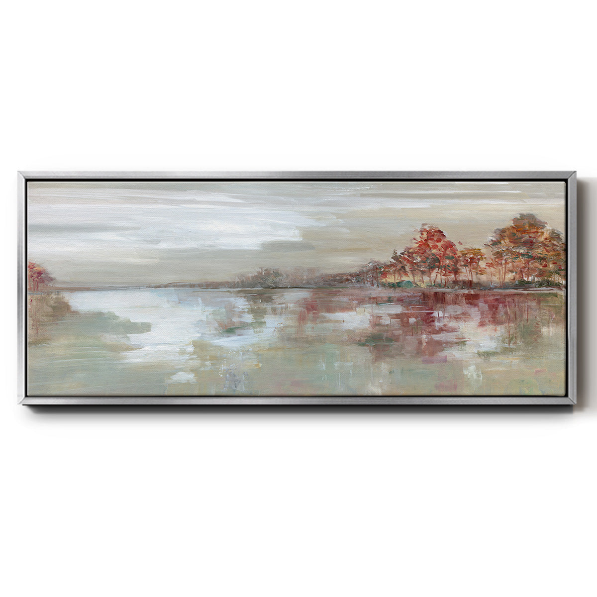 Scenic Sunrise - Floater Framed Canvas Print