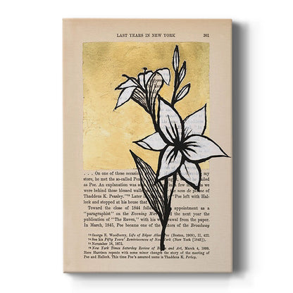 Floral Diary I - Canvas Art Print