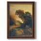 Landscape with Picnickers and Donkeys - Ornate Framed Canvas Print