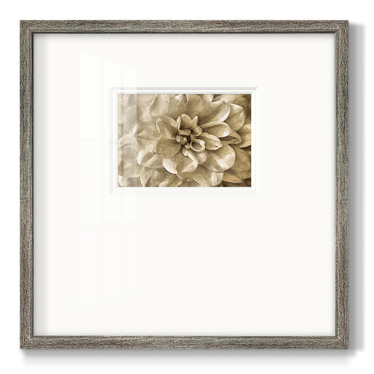 Neutral Wall Flower III - Double Matboard Framed Print