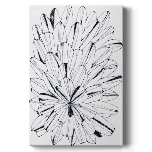 Monochrome Kaleidoscope I - Canvas Art Print