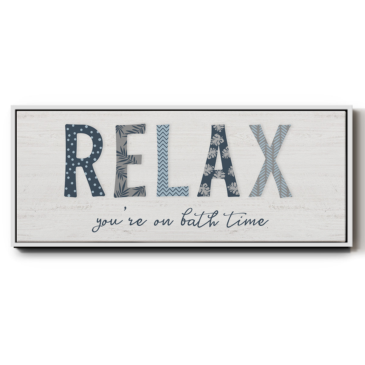 Relax - Floater Framed Canvas Print