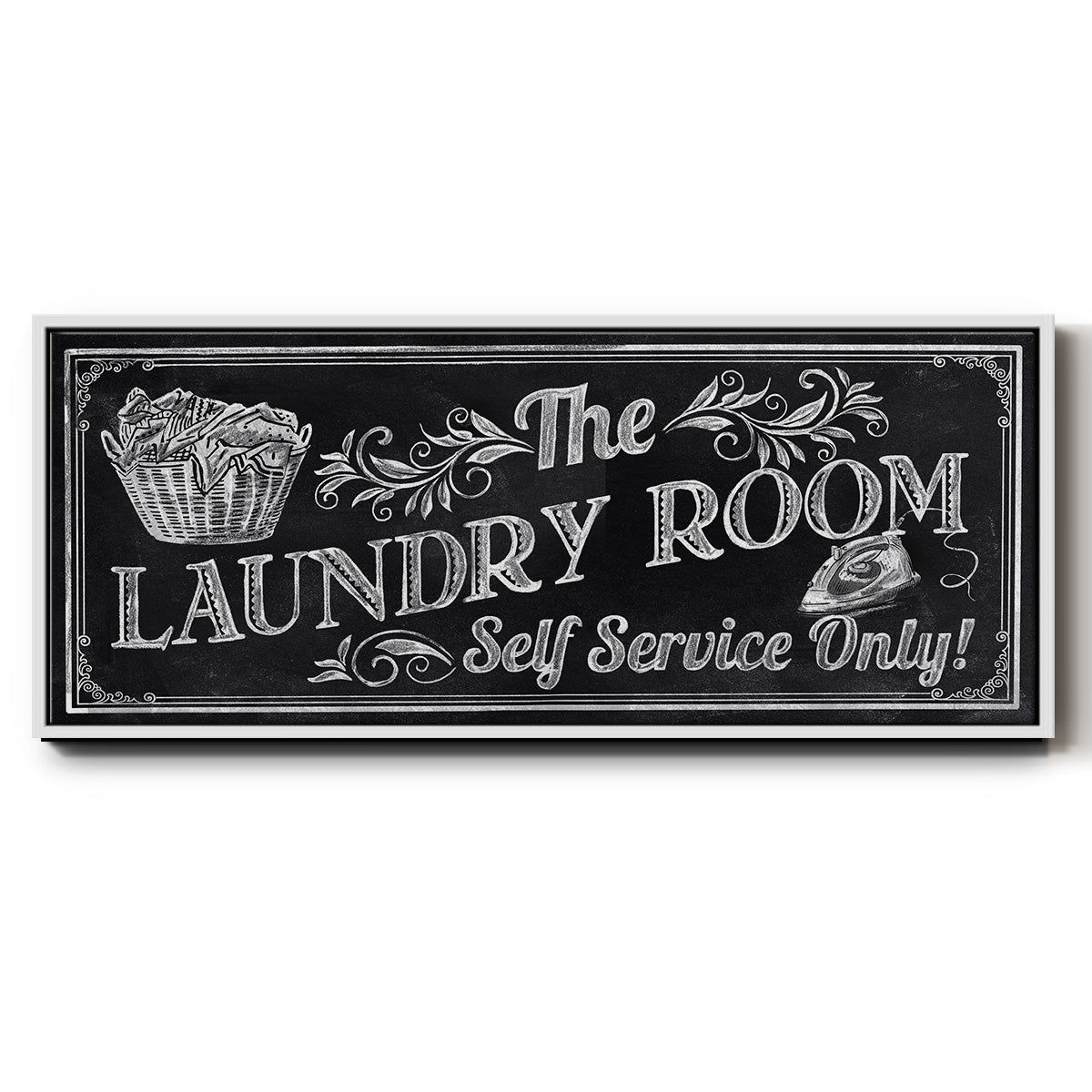 Self Service - Floater Framed Canvas Print