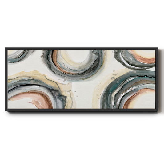 Elasticity - Floater Framed Canvas Print