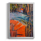 Cadmium Winter Solstice IV - Modern Framed Canvas Print