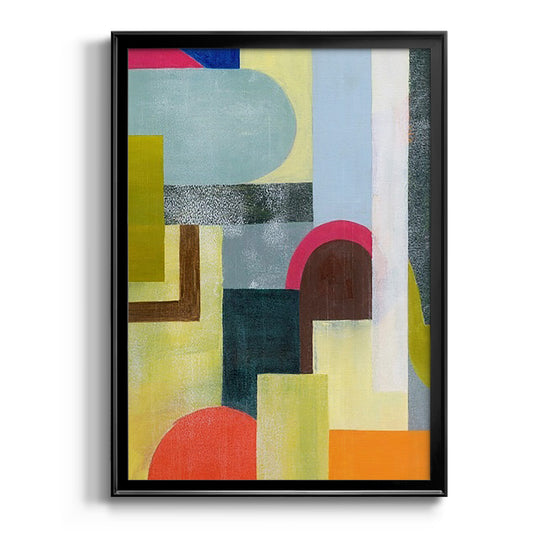 City of Rainbows I - Modern Framed Canvas Print