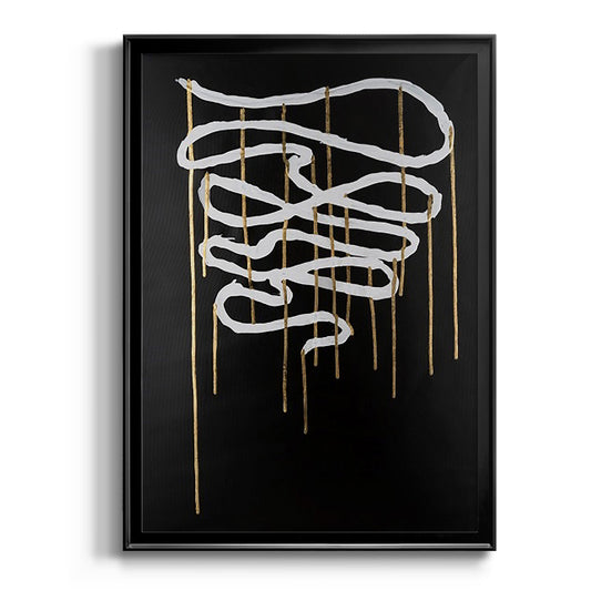 Weeping Ribbon II - Modern Framed Canvas Print