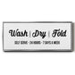 Wash Dry Fold - Floater Framed Canvas Print
