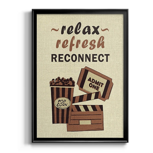 Movie Time IV - Modern Framed Canvas Print