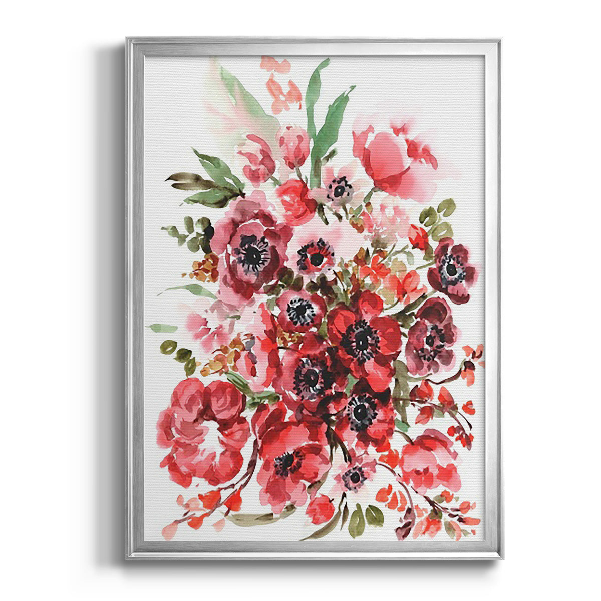 Icelandic Poppies II - Modern Framed Canvas Print
