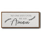 Say Amen - Floater Framed Canvas Print