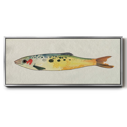 Fanciful Fish I - Floater Framed Canvas Print