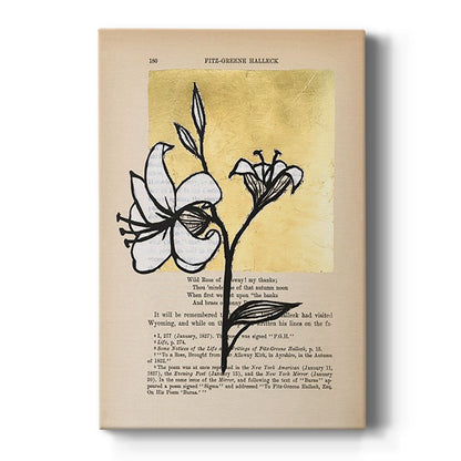 Floral Diary IV - Canvas Art Print