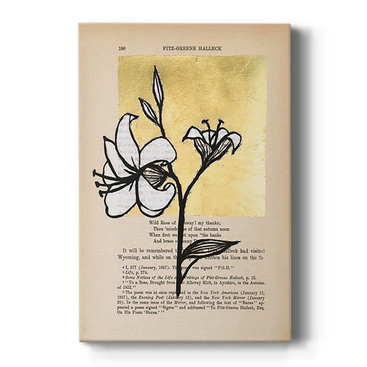 Floral Diary IV - Canvas Art Print