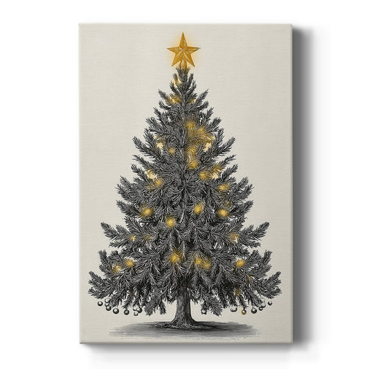 Snowwhite Wreath Whisper - Canvas Art Print