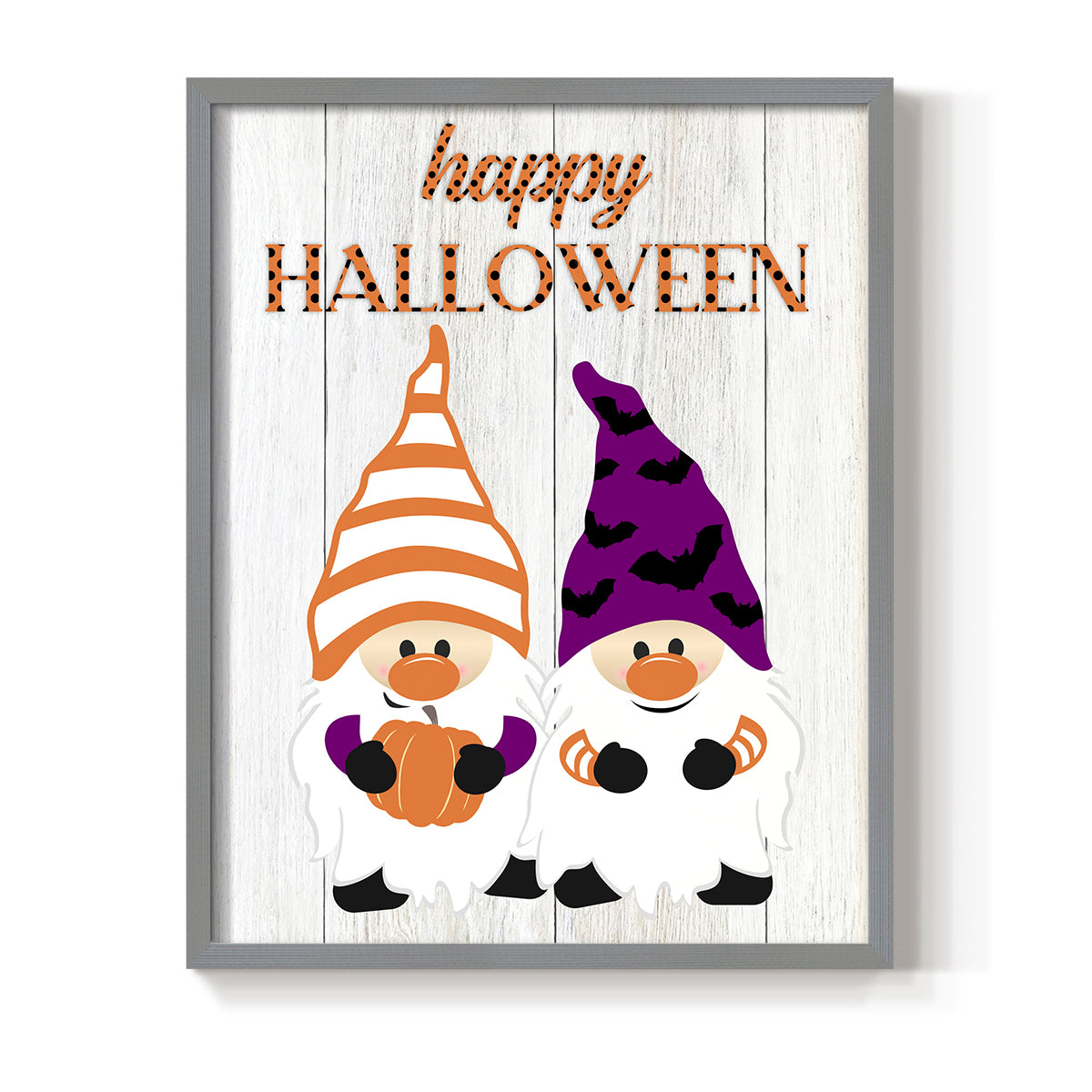 Halloween Gnomes - Restickable Framed Art Print