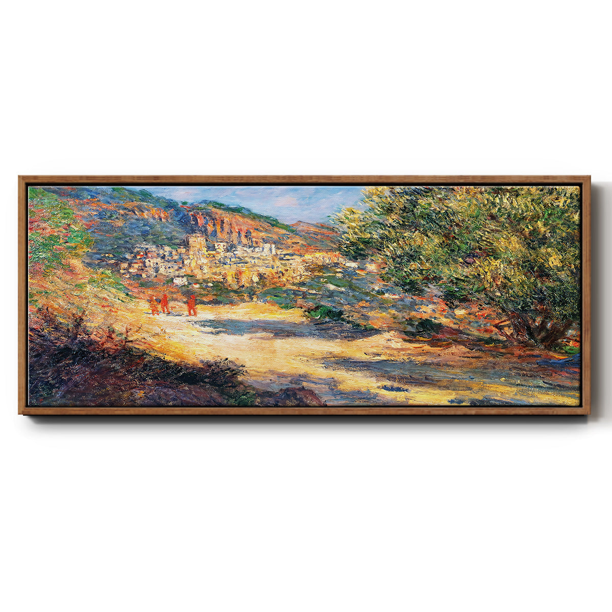 The Road to Monte Carlo, 1883 - Floater Framed Canvas Print