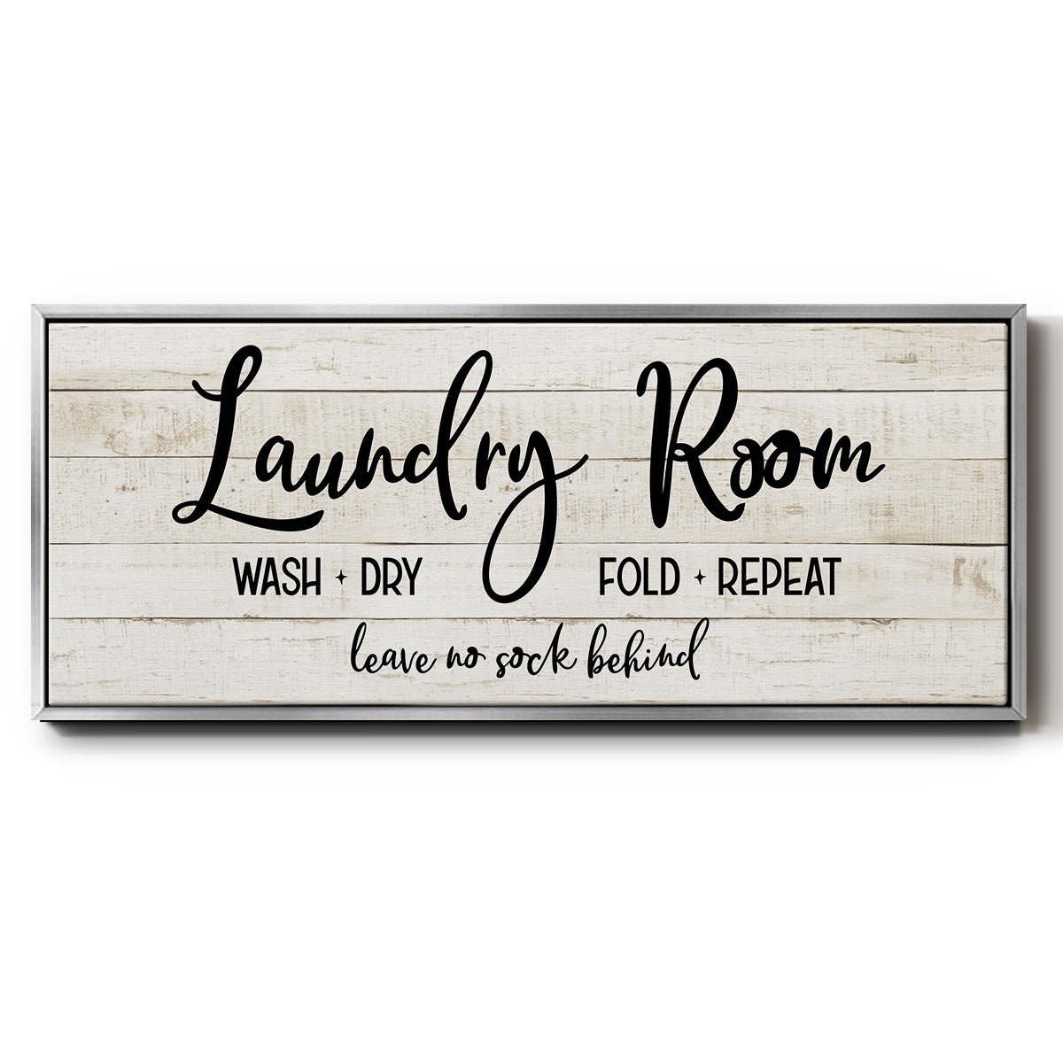 Leave No Sock Behind - Floater Framed Canvas Print