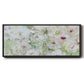 Jardin Blanc - Floater Framed Canvas Print