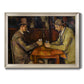 The Card Players - Ornate Framed Canvas Print