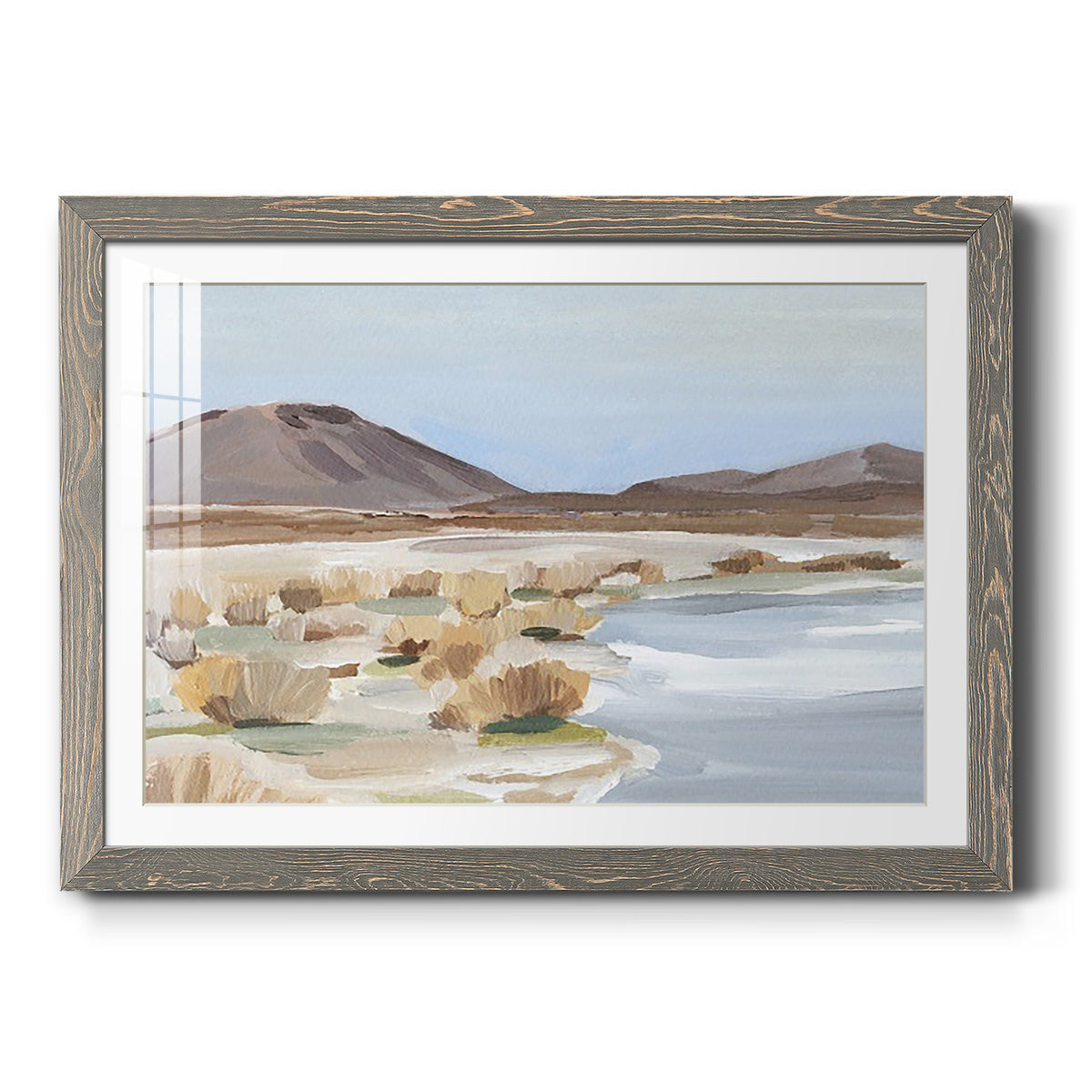 Desert Oasis Study II - Barnwood Framed Art Print