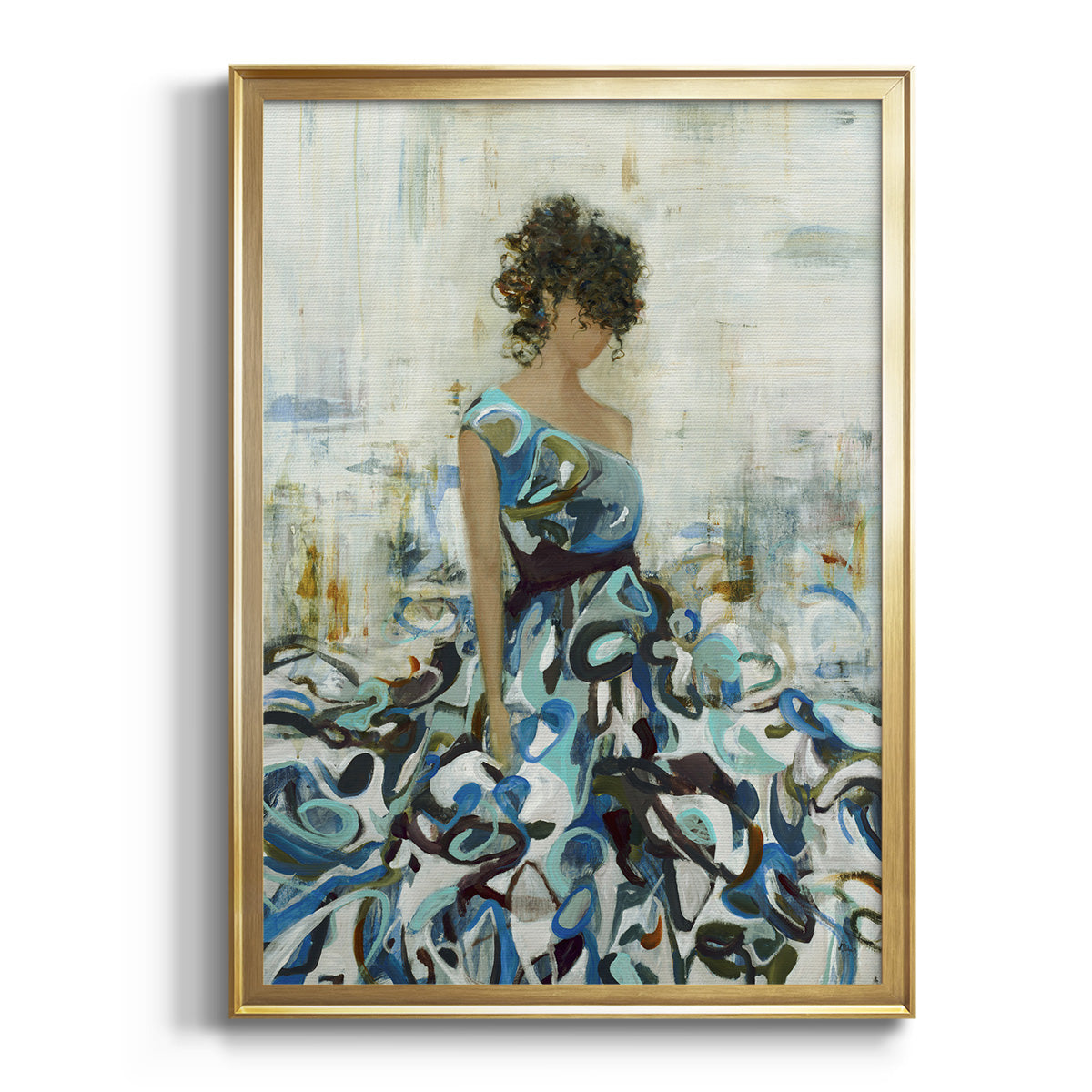 Fluid Beauty - Modern Framed Canvas Print