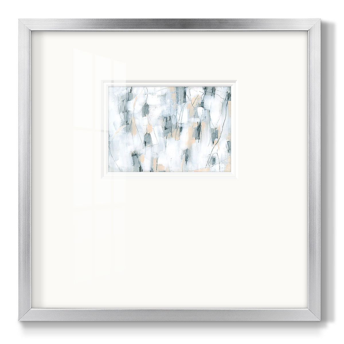 Stone Hatchmarks II - Double Matboard Framed Print
