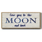 Moon and Back - Floater Framed Canvas Print