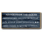 Navy Ocean - Floater Framed Canvas Print