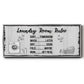 Laundry Room Rules - Floater Framed Canvas Print