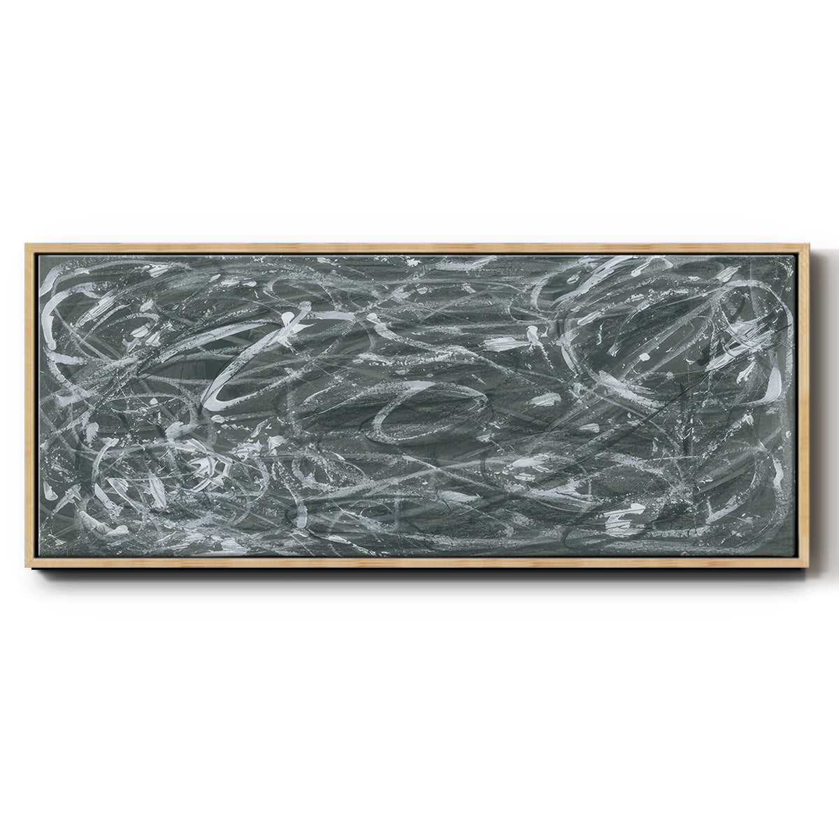 Static Scramble II - Floater Framed Canvas Print