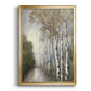 Woodland Walk Neutral - Modern Framed Canvas Print