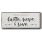 Faith Hope Love - Floater Framed Canvas Print
