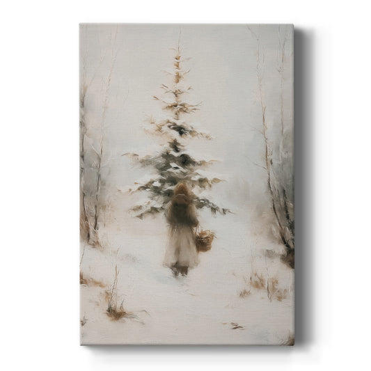 Frostlit Snow at Dusk - Canvas Art Print