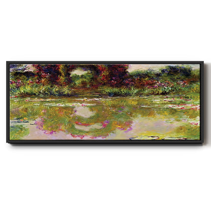 Rose Arches at Giverny, 1913 - Floater Framed Canvas Print