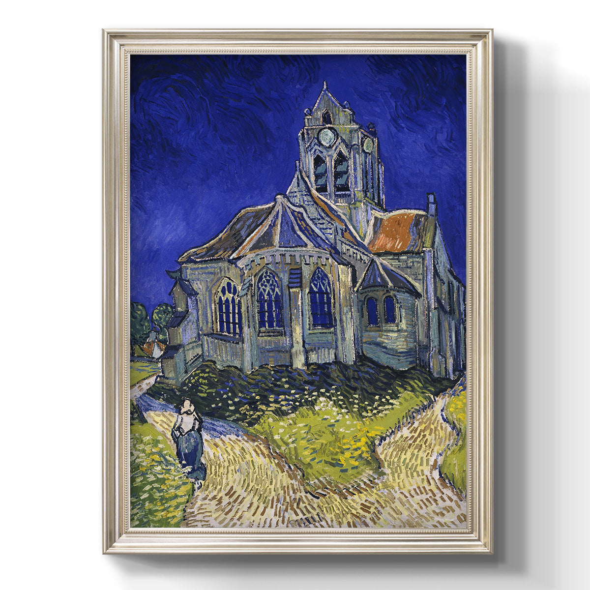 The Church at Auvers - Ornate Framed Canvas Print
