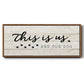This is Us and the Dog - Floater Framed Canvas Print