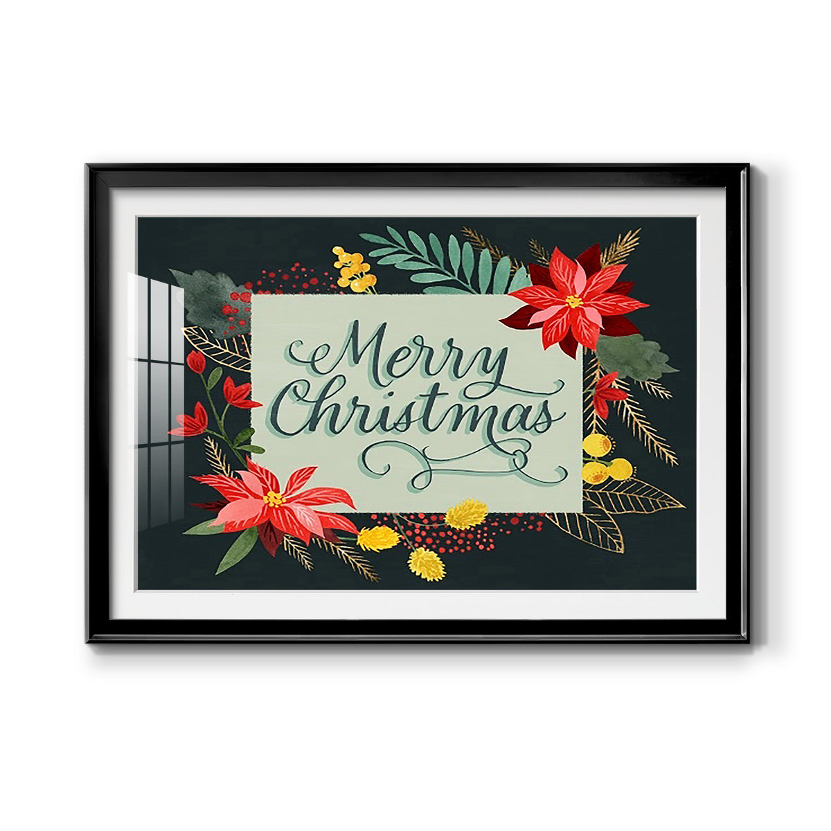 Bright Christmas Night  I Premium Framed Print - Ready to Hang