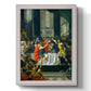 Classical historical painting of Alexander the Great by Donato Creti printed on canvas in an ornate champagne frame with a vertical orientation.